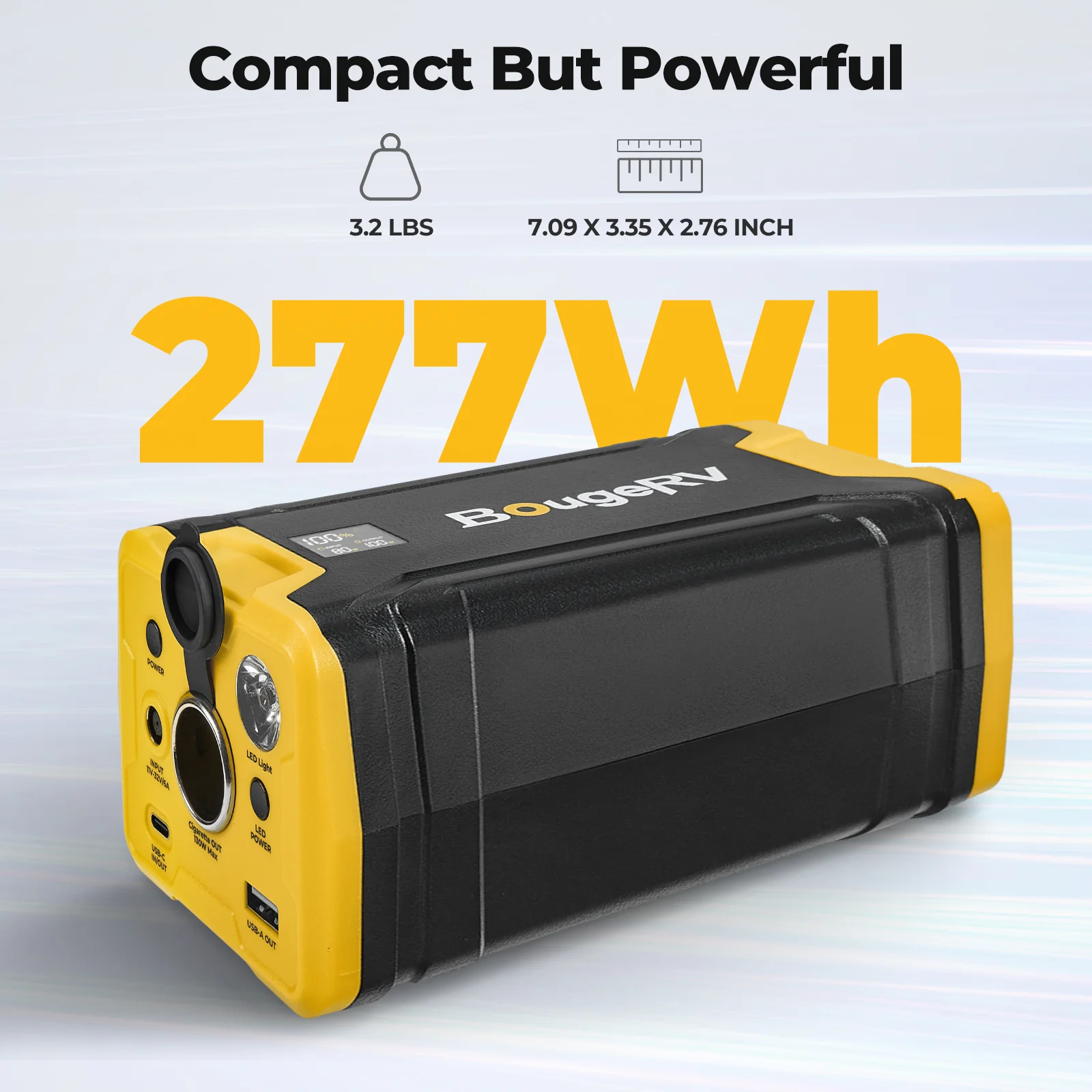 BougeRV 277WH Portable Power Station for Fridge - Image 4