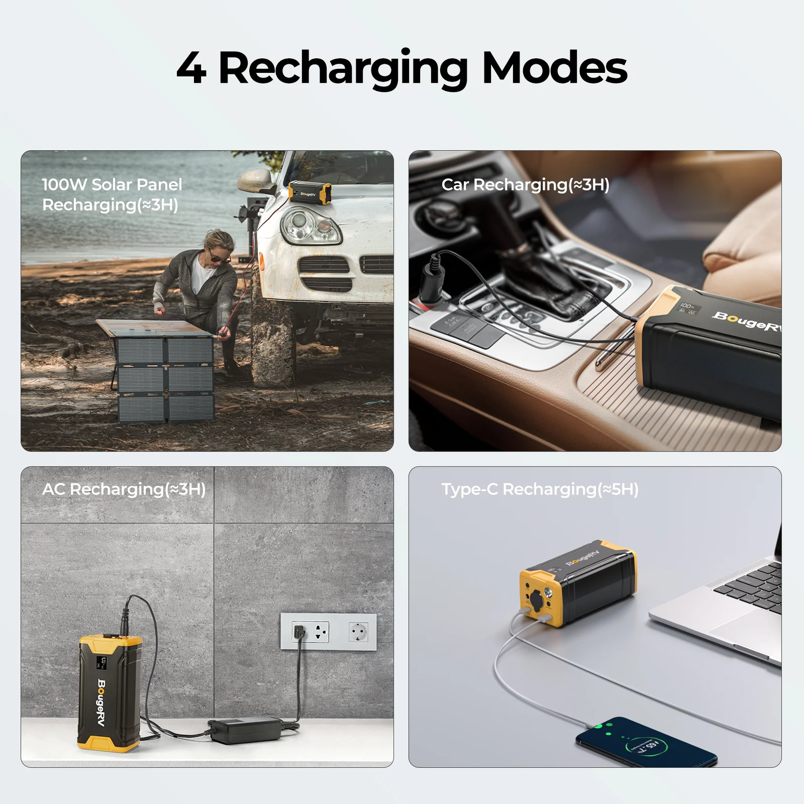 BougeRV 277WH Portable Power Station for Fridge - Image 7