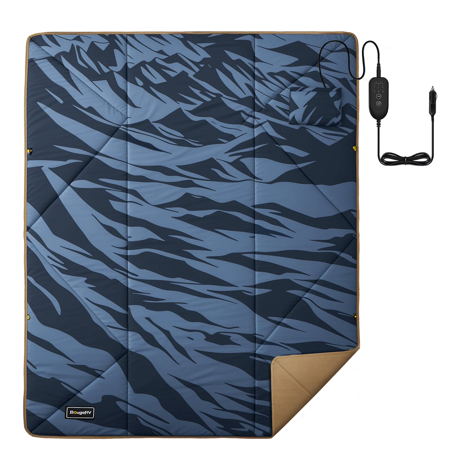 BougeRV 12V Outdoor Heated Blanket-5 Heat Settings, APP Remote Control(Blue) - Image 11