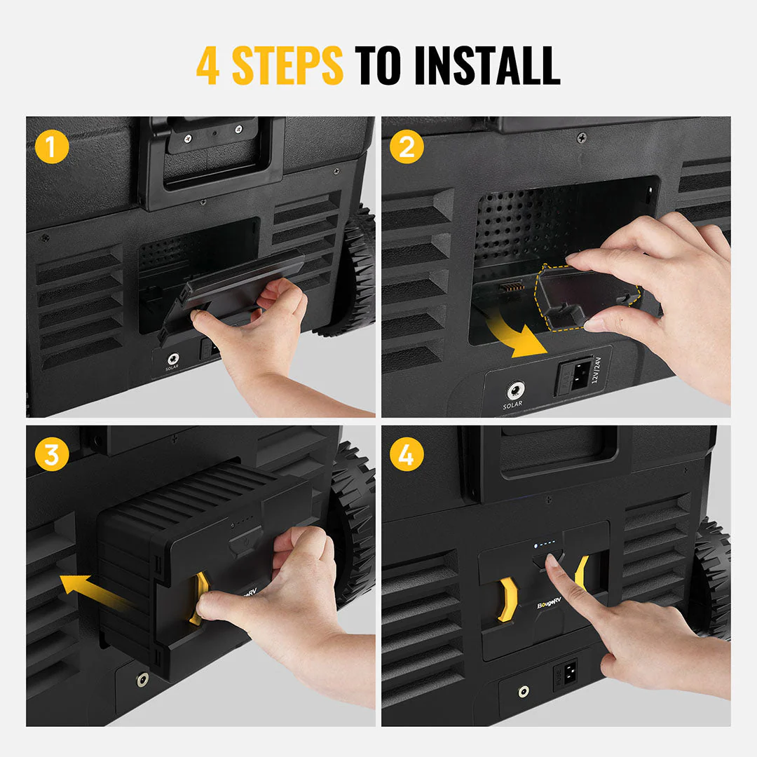 Detachable Battery of Dual-Zone Portable Fridge - Image 3