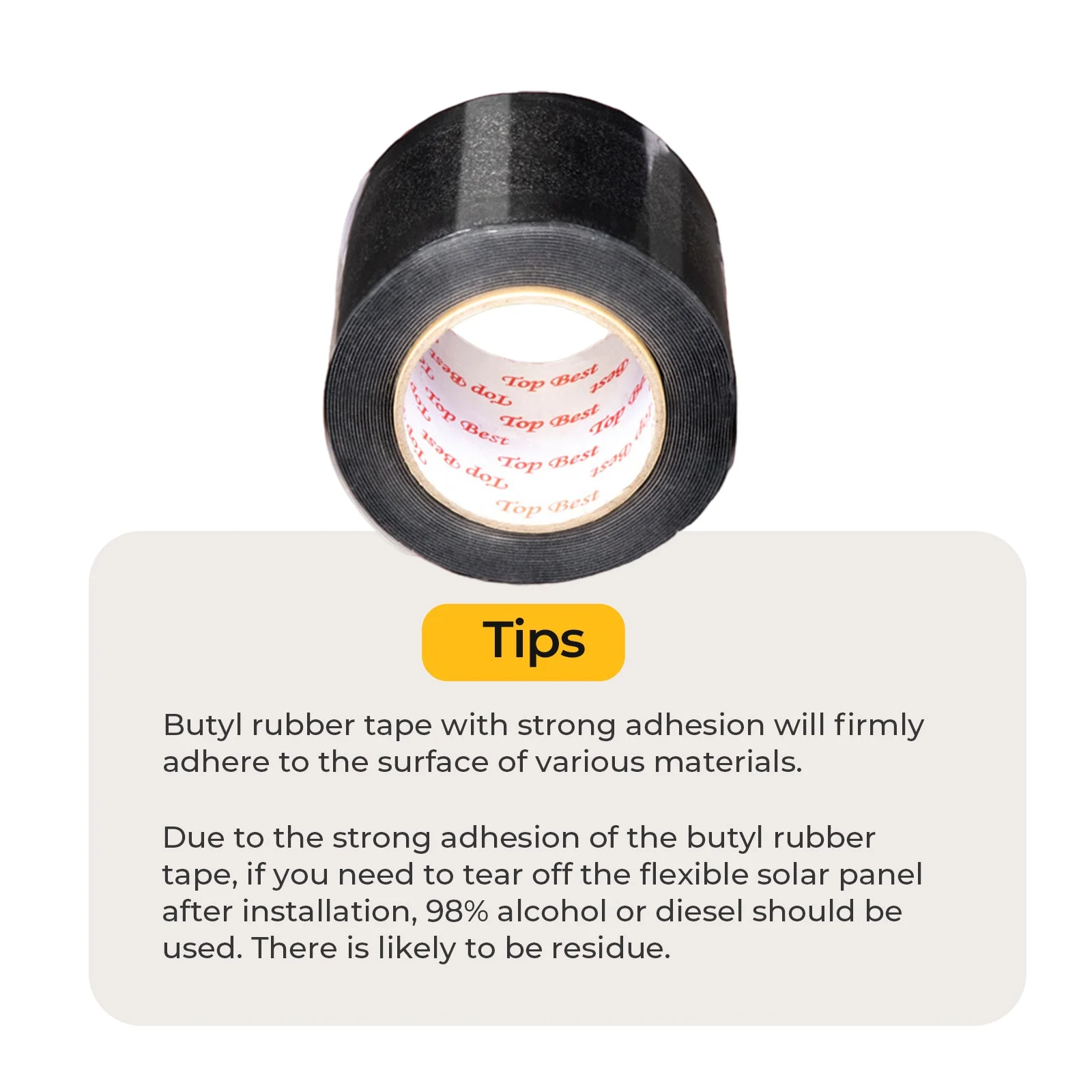 BougeRV Flexible Solar Panel Waterproof Butyl Rubber Tape - Image 8