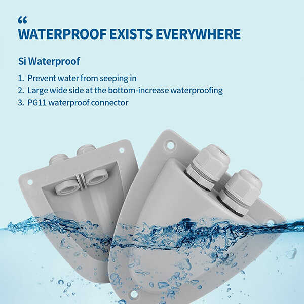 Gray Solar Weatherproof Double Cable Entry Gland - Image 5