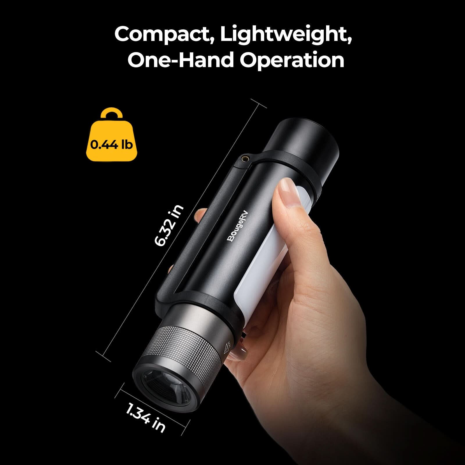 BougeRV FL01 Zoomable Camping Flashlight Outdoor Emergency Light - Image 8